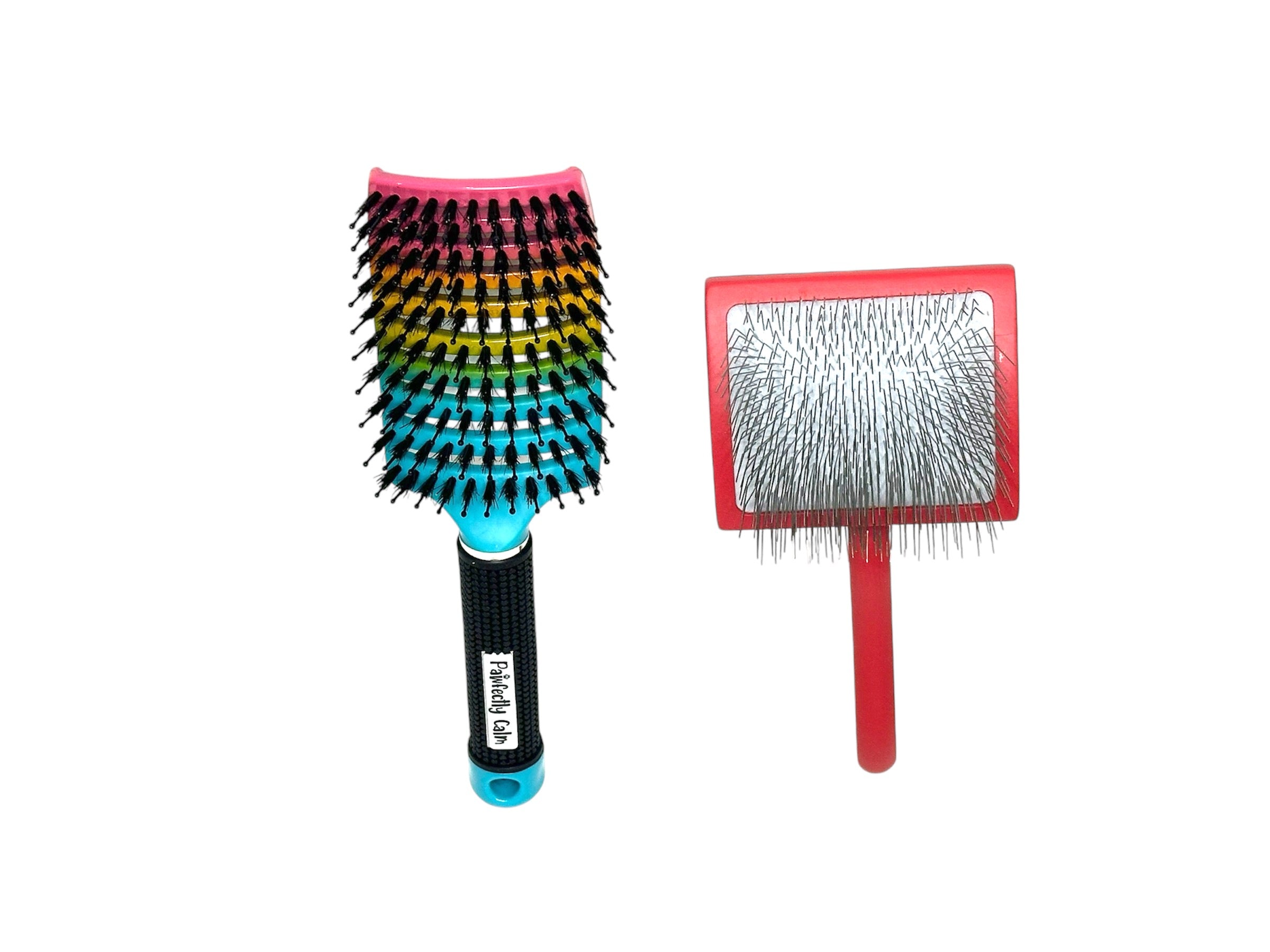 Pawfectly Calm FurBrush & Slicker Brush BUNDLE